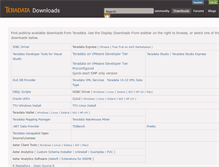 Tablet Screenshot of downloads.teradata.com